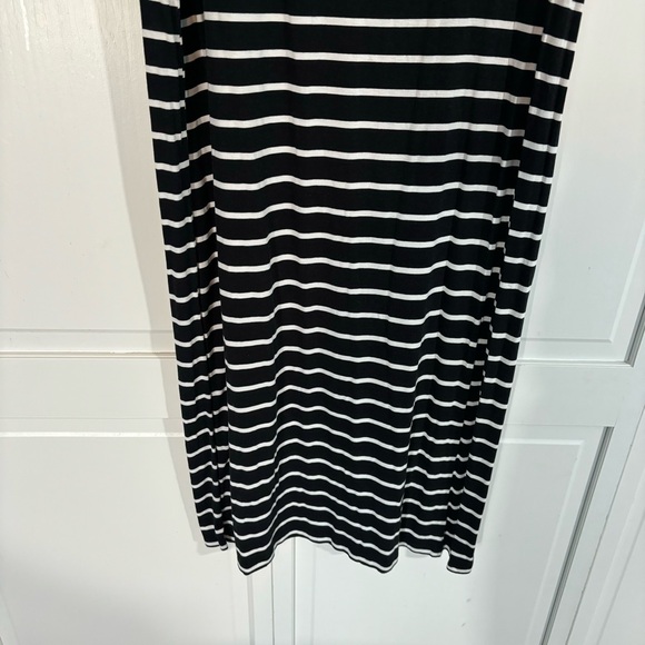 ana Long Maxi Skirt Black and White Striped L - Picture 3 of 7